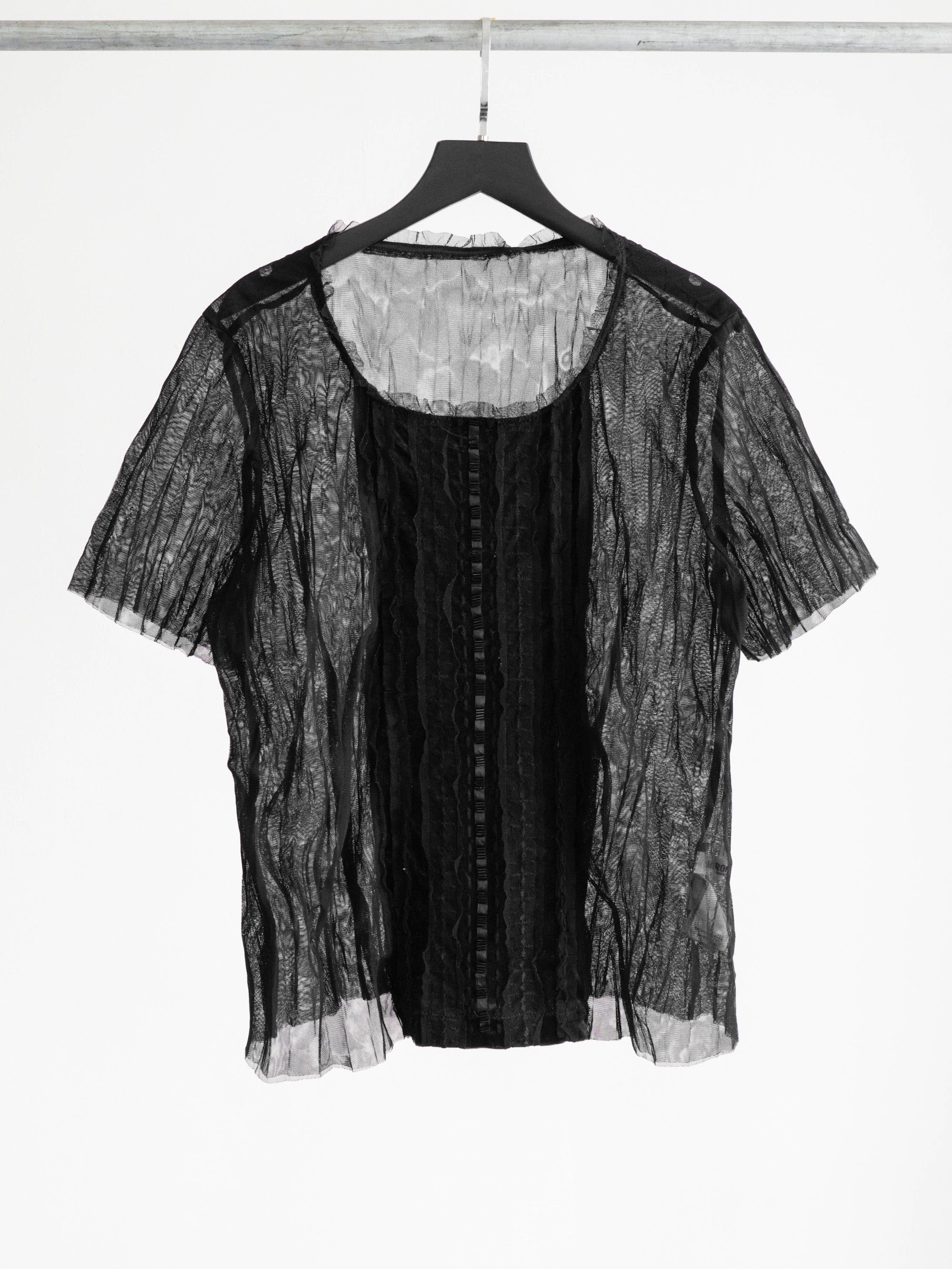 HIROKO KOSHINO LACE BLACK HIROKO BIS/ SEQUIN T-SHIRT