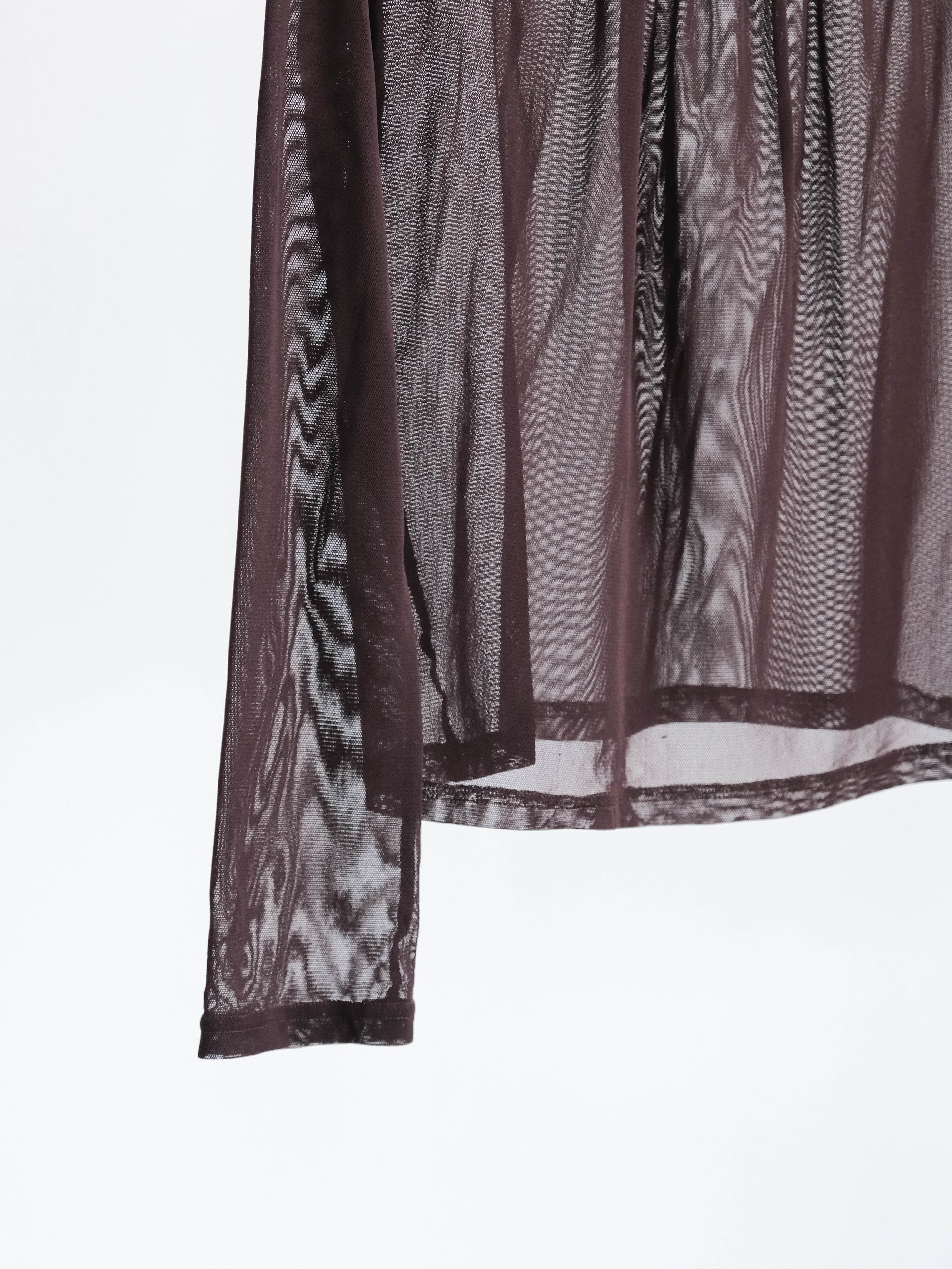 HIROKO KOSHINO LACE BROWN TRUNK LS T-SHIRT
