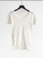 HIROKO KOSHINO LACE WHITE TRICO/ FLORAL T-SHIRT