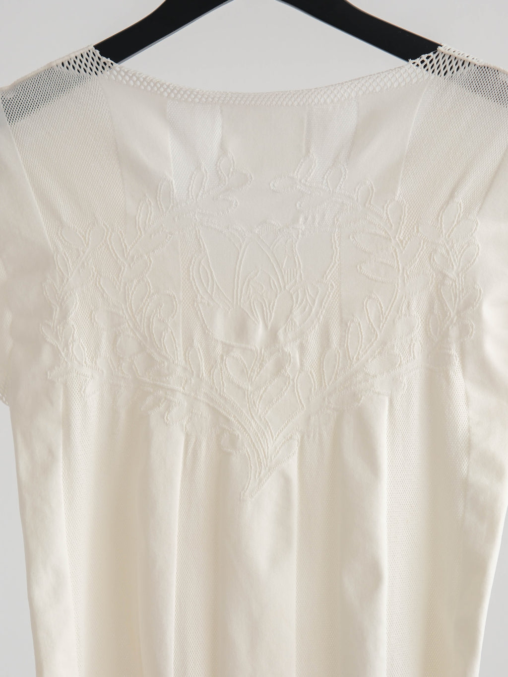 HIROKO KOSHINO LACE WHITE TRICO/ FLORAL T-SHIRT