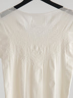 HIROKO KOSHINO LACE WHITE TRICO/ FLORAL T-SHIRT