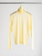 HIROKO KOSHINO LACE YELLOW ESSENTIEL/ HIGH NECK LS T-SHIRT