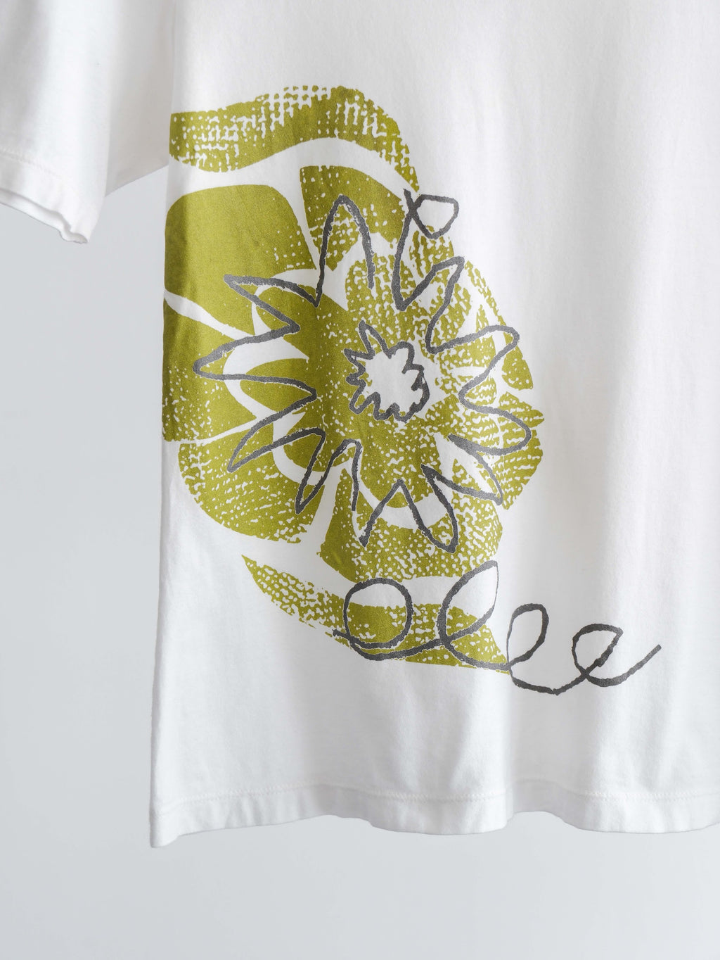 HIROKO KOSHINO WHITE HIROKO BIS CASA/ FLORAL T-SHIRT