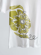 HIROKO KOSHINO WHITE HIROKO BIS CASA/ FLORAL T-SHIRT
