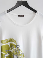 HIROKO KOSHINO WHITE HIROKO BIS CASA/ FLORAL T-SHIRT