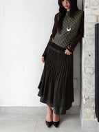 HIROKO KOSHINO POLKA DOTS BLACK PREMIER SKIRT