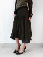 HIROKO KOSHINO POLKA DOTS BLACK PREMIER SKIRT