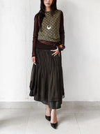 HIROKO KOSHINO POLKA DOTS BLACK PREMIER SKIRT