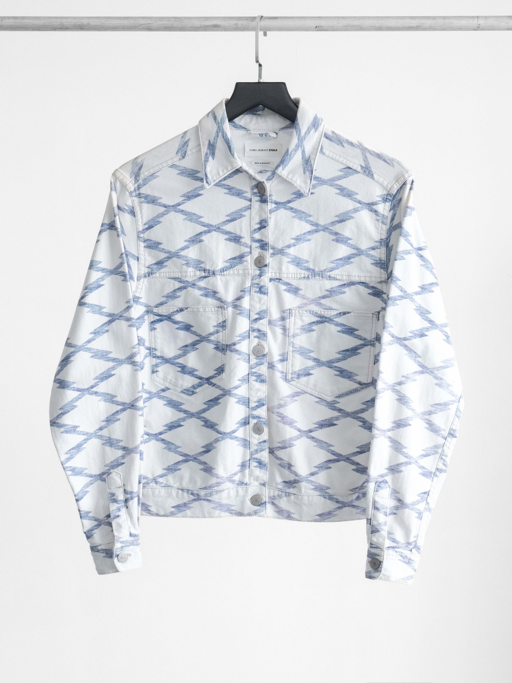 ISABEL MARANT GEOMETRIC DENIM ETOILE JACKET