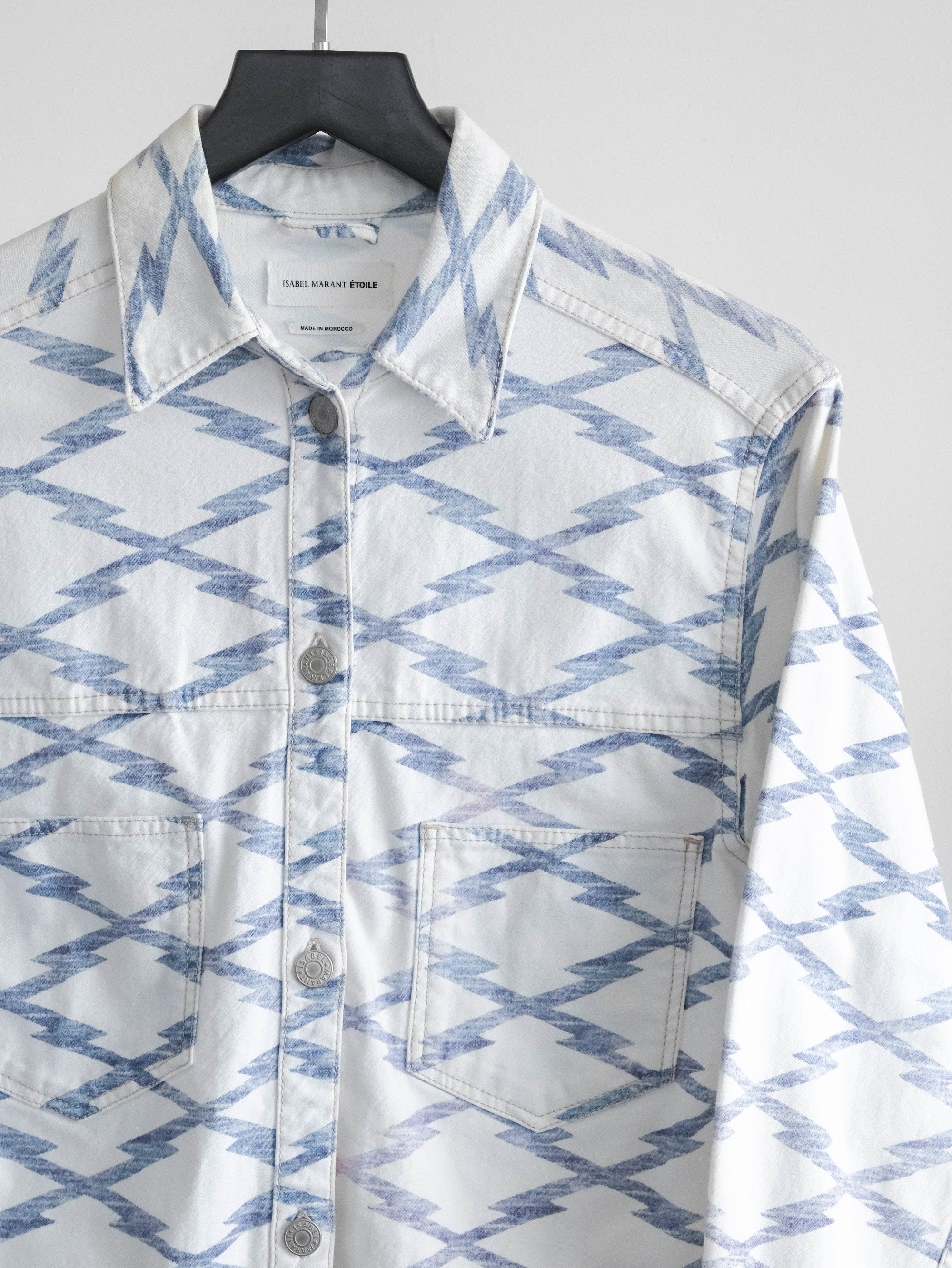 ISABEL MARANT GEOMETRIC DENIM ETOILE JACKET