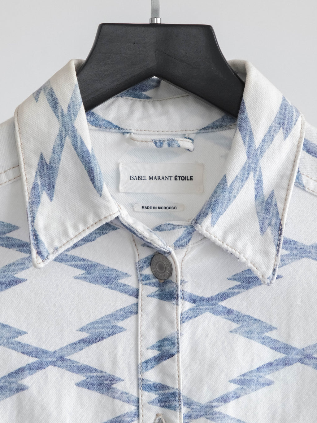 ISABEL MARANT GEOMETRIC DENIM ETOILE JACKET