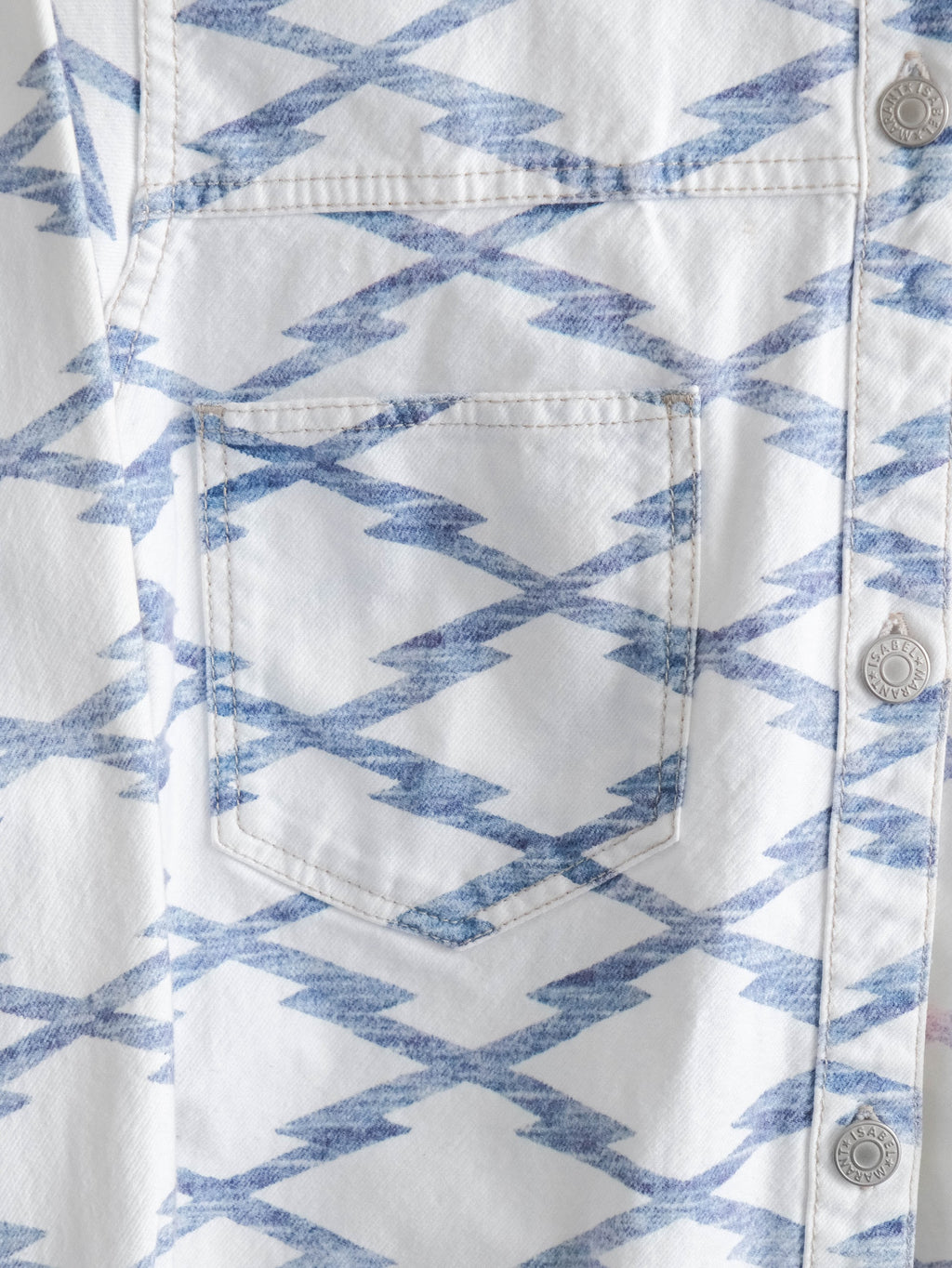 ISABEL MARANT GEOMETRIC DENIM ETOILE JACKET