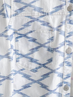 ISABEL MARANT GEOMETRIC DENIM ETOILE JACKET