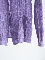 ISSEY MIYAKE CRUSHED PLEATS PURPLE ME LS SHIRT