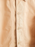 ISSEY MIYAKE EMBROIDERED BEIGE "PLANTATION" SHIRT JACKET