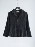 ISSEY MIYAKE NAVY "PLANTATION" BLAZER JACKET