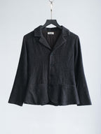 ISSEY MIYAKE NAVY "PLANTATION" BLAZER JACKET