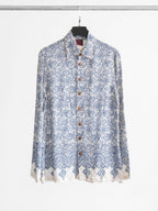 JEAN PAUL GAULTIER FLORAL BLUE LS SHIRT