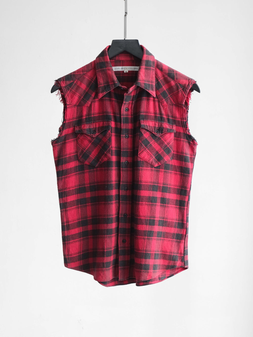 JOHNLAWRENCESULLIVAN PLAID / TARTAN RED SS SHIRT