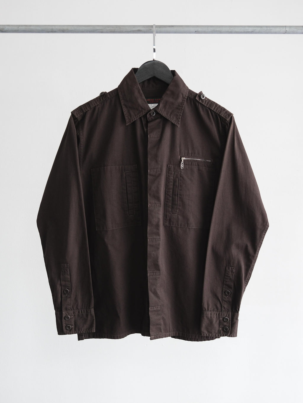 KATHARINE HAMNETT BROWN LS SHIRT