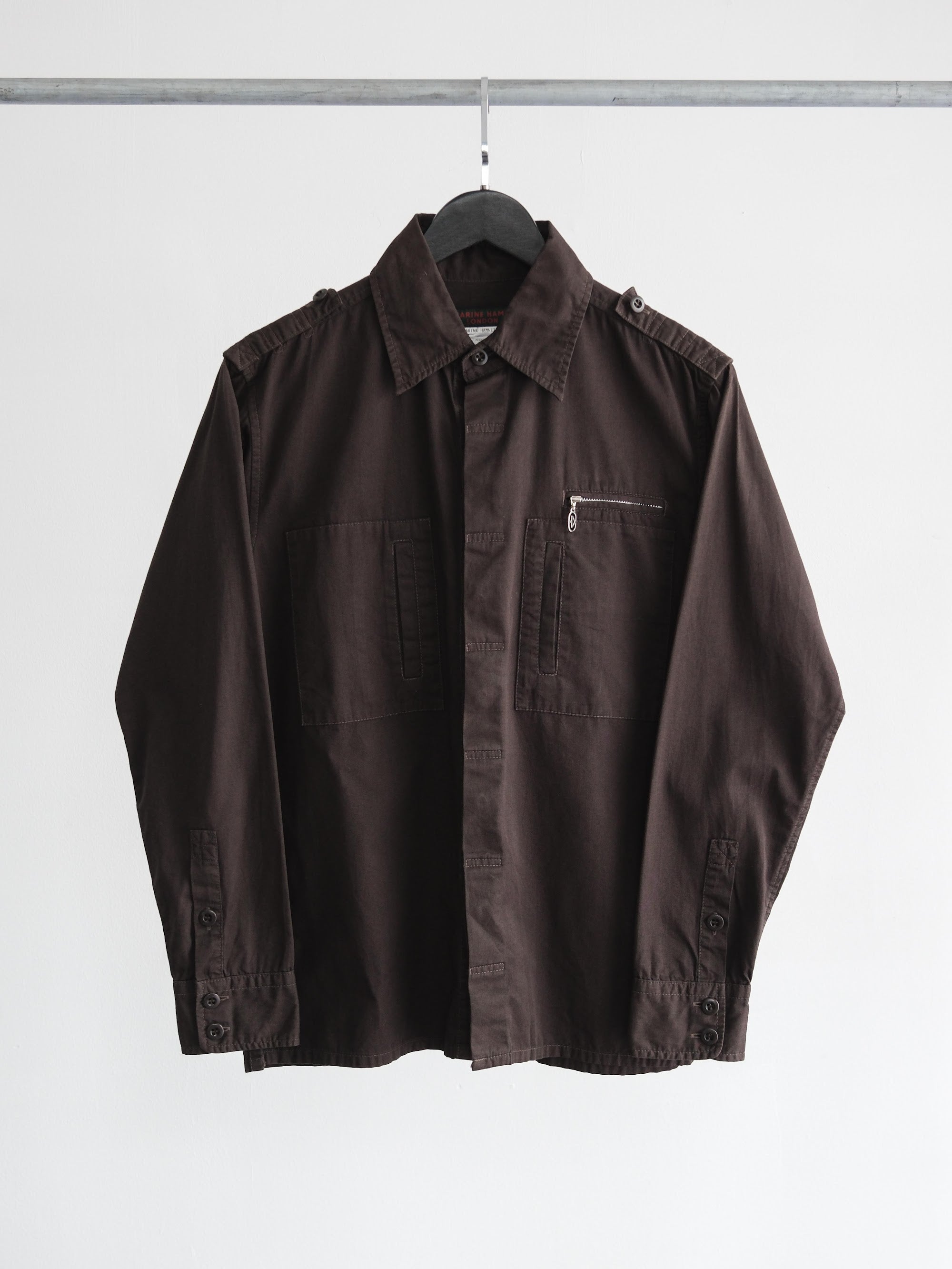 KATHARINE HAMNETT BROWN LS SHIRT