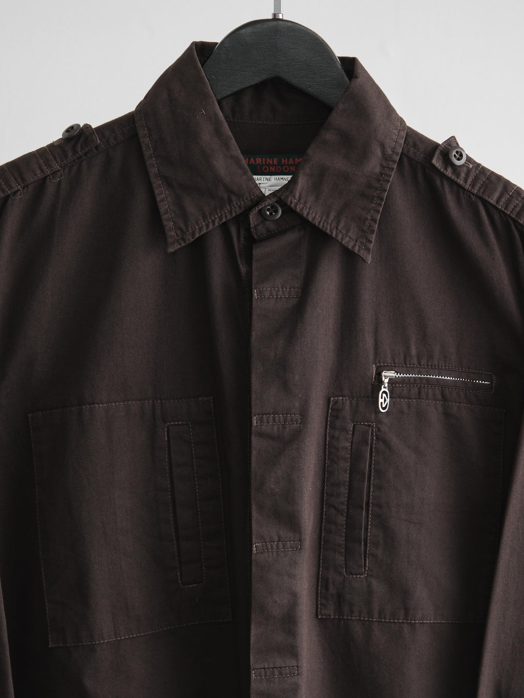 KATHARINE HAMNETT BROWN LS SHIRT