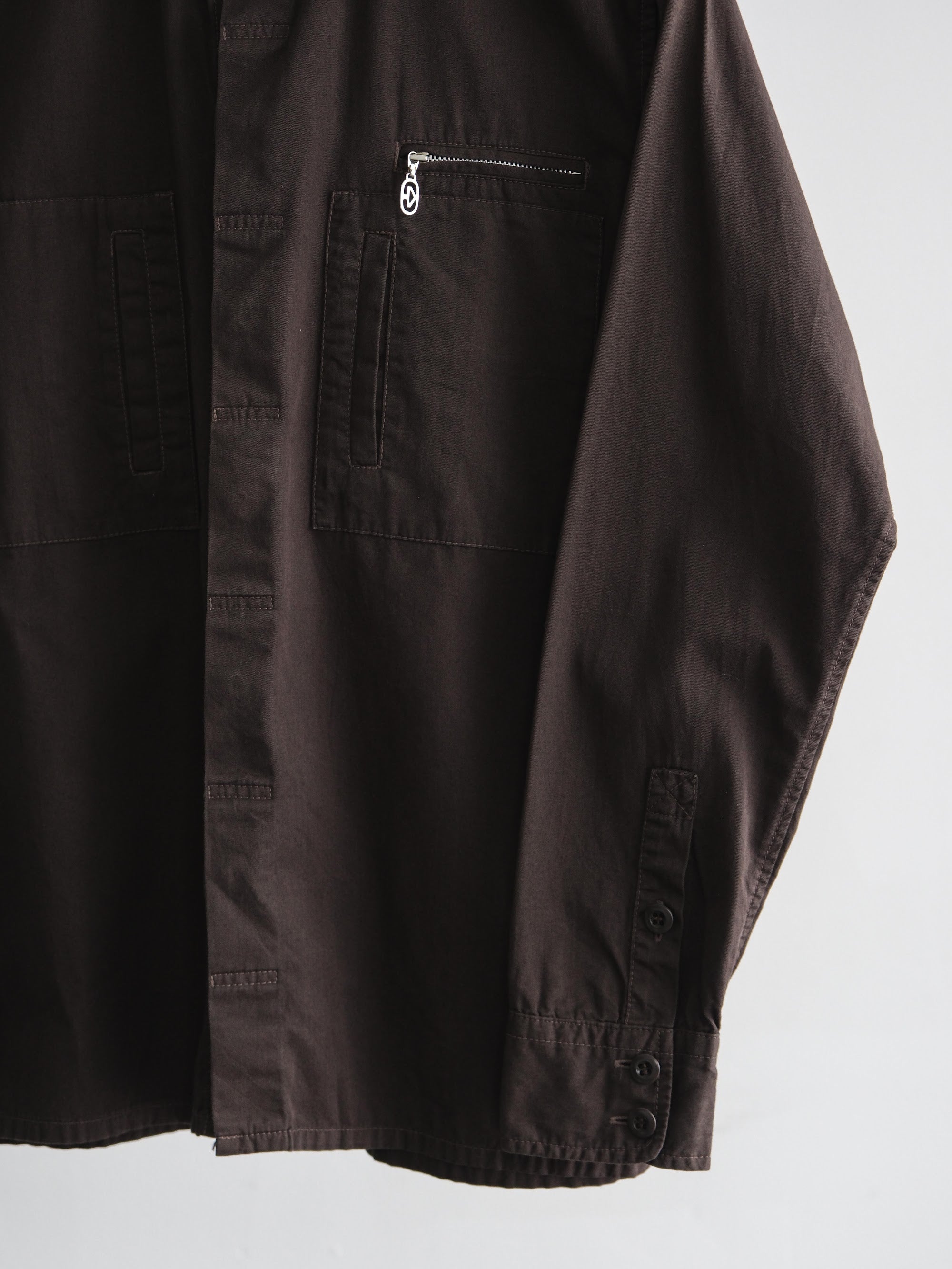 KATHARINE HAMNETT BROWN LS SHIRT