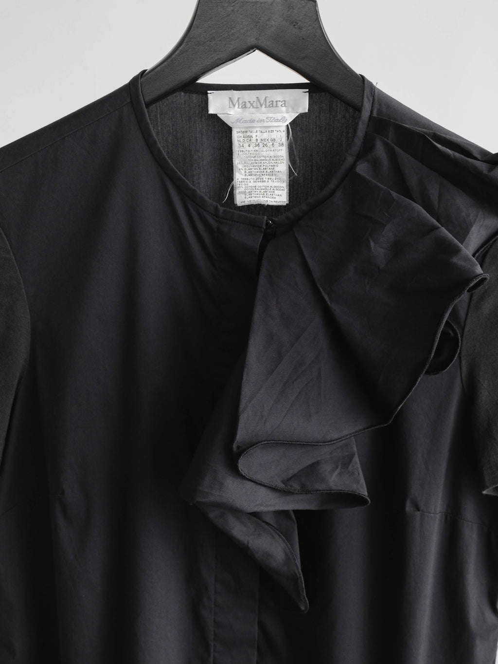 MAXMARA BLACK MADE IN ITALY T-SHIRT