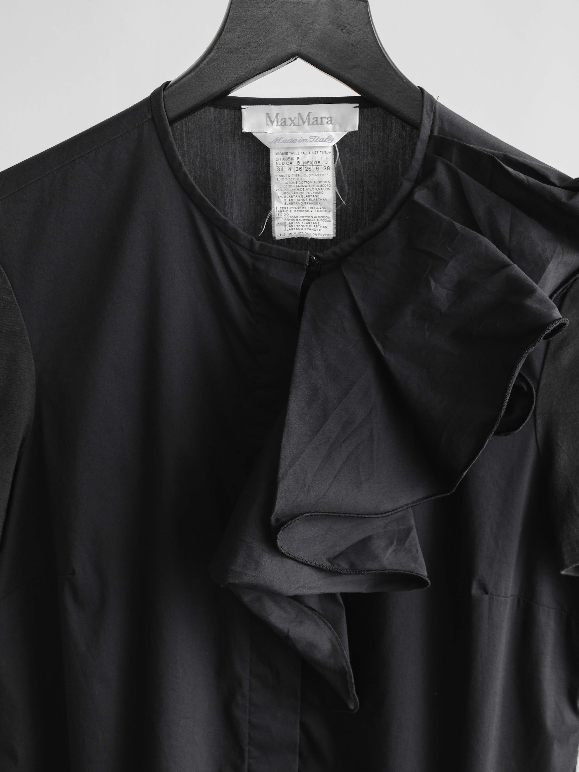 MAXMARA BLACK MADE IN ITALY T-SHIRT