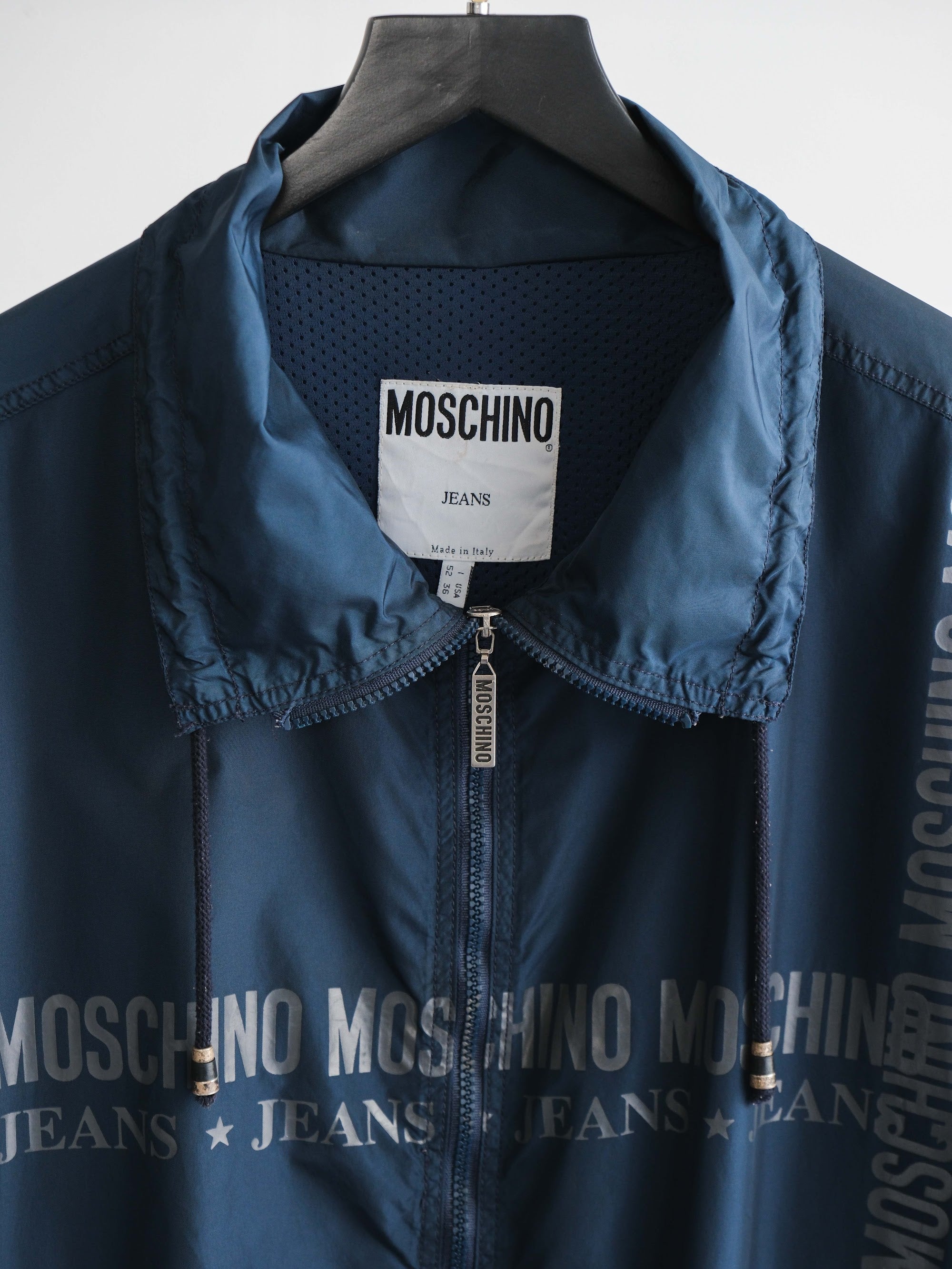 MOSCHINO NAVY JEANS/ NYLON JACKET – Untilfaded