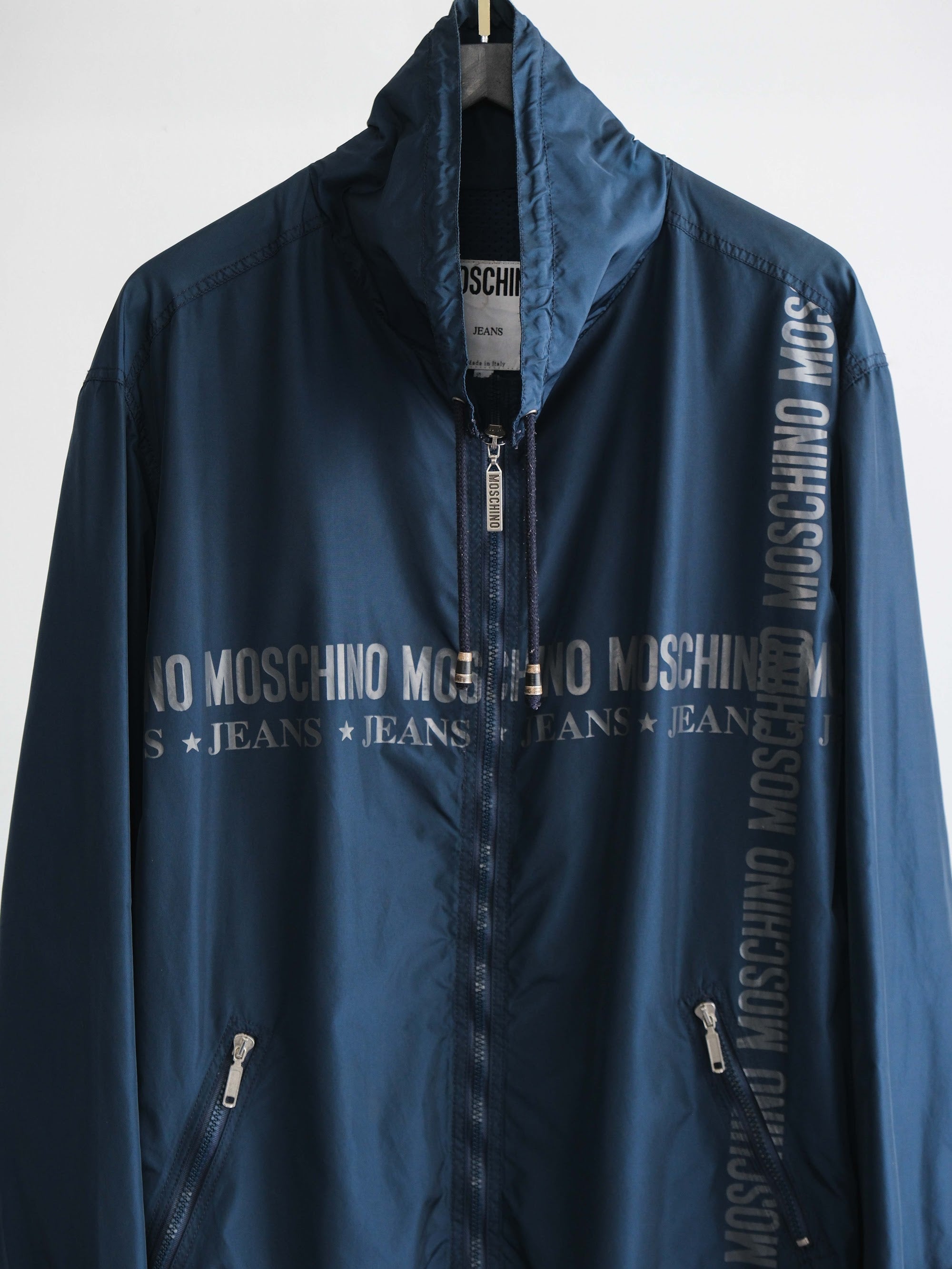 MOSCHINO NAVY JEANS/ NYLON JACKET