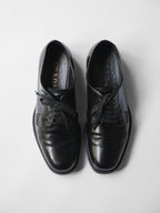 PRADA BLACK LEATHER DERBY SHOES