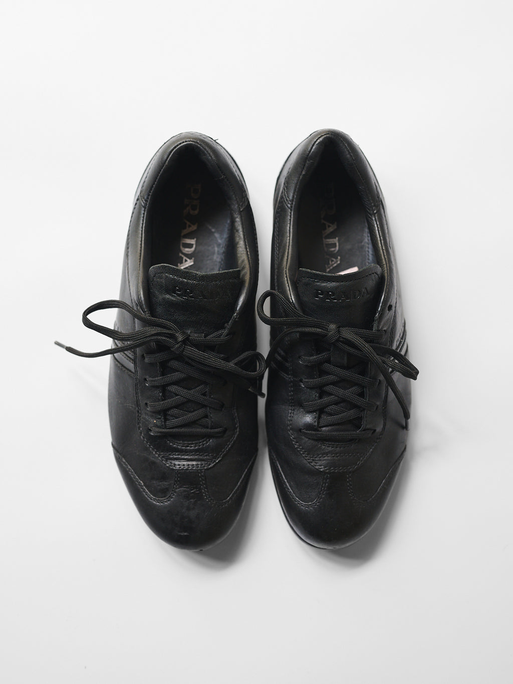 PRADA BLACK LOW TOP SHOES