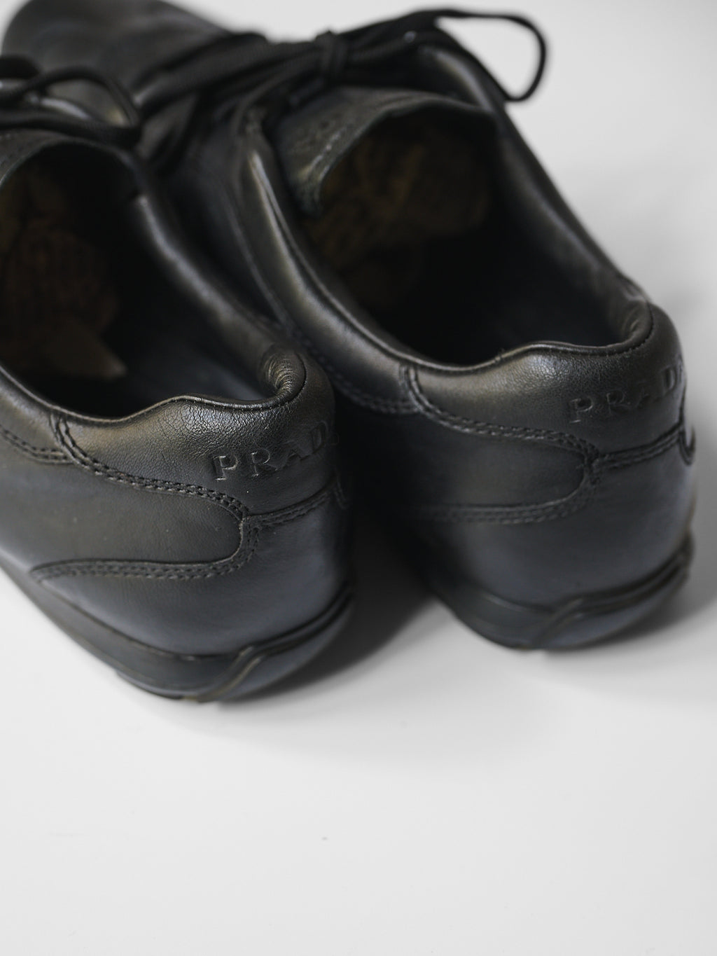 PRADA BLACK LOW TOP SHOES