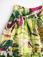 PRADA FLORAL GREEN RUNWAY 2007 SKIRT