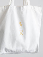 RALPH LAUREN CREAM POLO BEAR BAG
