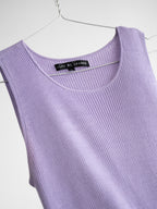 RALPH LAUREN PURPLE RIBBED TANK TOP