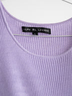 RALPH LAUREN PURPLE RIBBED TANK TOP