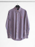 RALPH LAUREN STRIPES NAVY WHITE/RED LS SHIRT