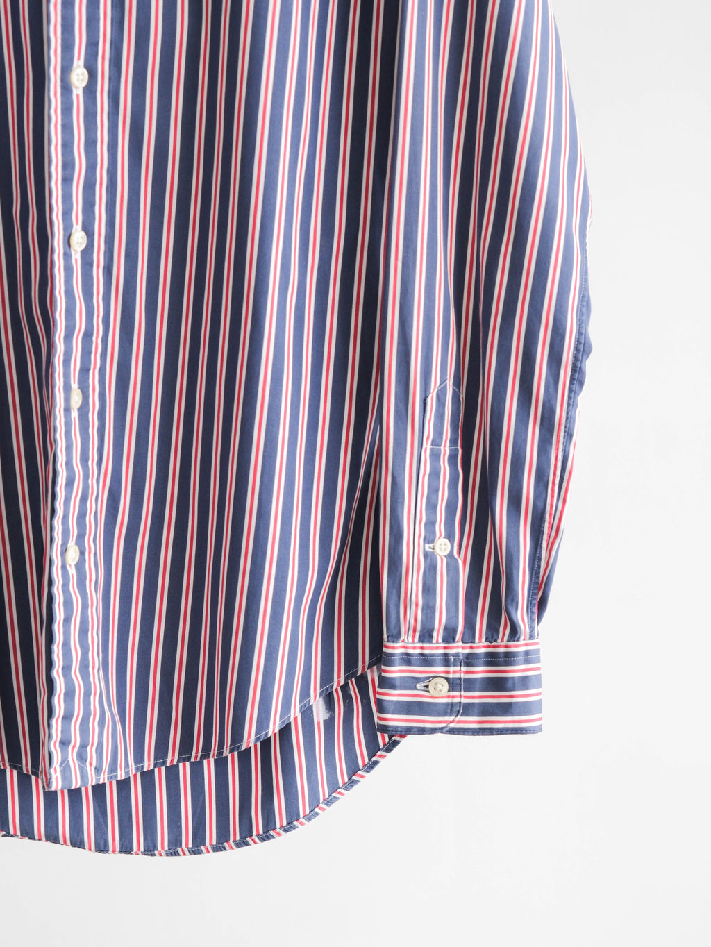 RALPH LAUREN STRIPES NAVY WHITE/RED LS SHIRT
