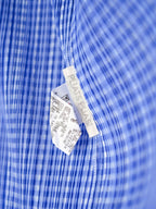 SS1996 ISSEY MIYAKE PLEATSPLEASE PLEATED BLUE CHECKERD LS SHIRT