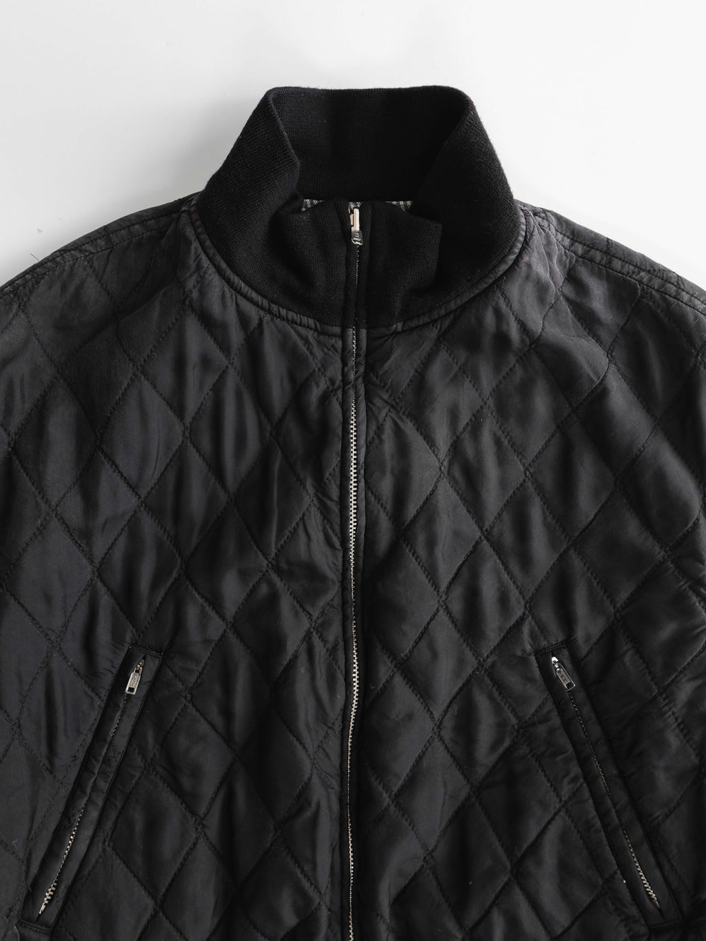 SS1999 YOHJI YAMAMOTO PLAID / TARTAN BLACK /WHITE Y'S REVERSIBLE JACKET