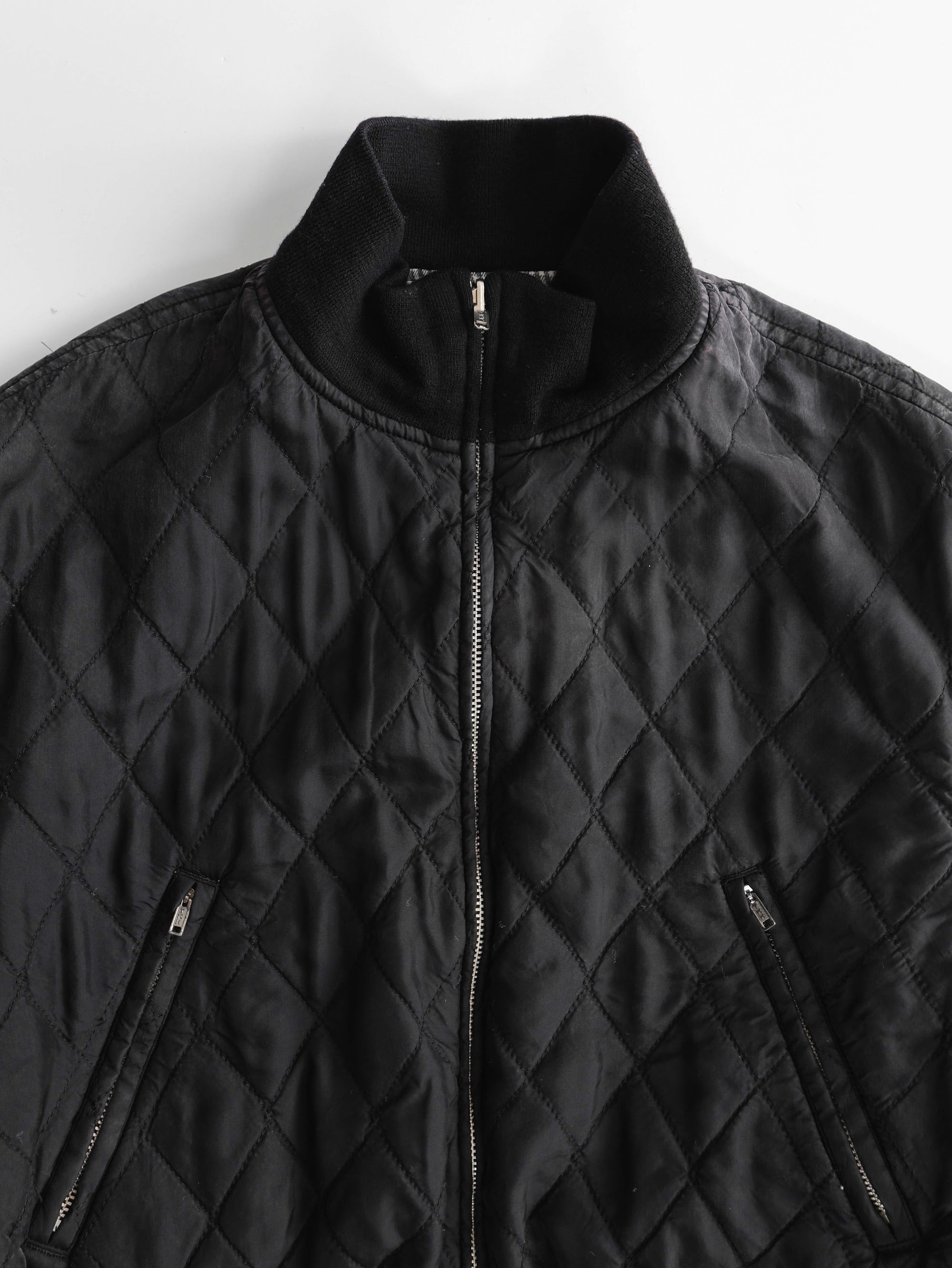 SS1999 YOHJI YAMAMOTO PLAID / TARTAN BLACK /WHITE Y'S REVERSIBLE JACKET