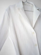 SS2001 ISSEY MIYAKE PLEATED WHITE MAINLINE LS SHIRT