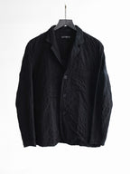 SS2002 ISSEY MIYAKE EMBROIDERED BLACK STRIPES "MAIN LINE" JACKET
