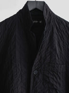 SS2002 ISSEY MIYAKE EMBROIDERED BLACK STRIPES "MAIN LINE" JACKET