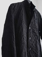 SS2002 ISSEY MIYAKE EMBROIDERED BLACK STRIPES "MAIN LINE" JACKET