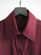 SS2003 GUCCI PURPLE MONOGRAM JACQUARD LS SHIRT