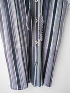 SS2003 ISSEY MIYAKE PLEATSPLEASE PLEATED GREEN SLEEVELESS SS SHIRT