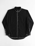 SS2006 ISSEY MIYAKE BLACK WHITE LINE LS SHIRT